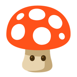mushroom and face without mouth
