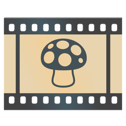 mushroom and film frames