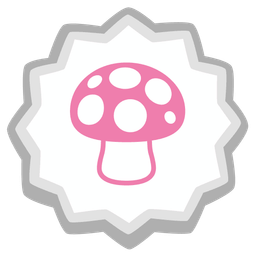 mushroom and fish cake with swirl