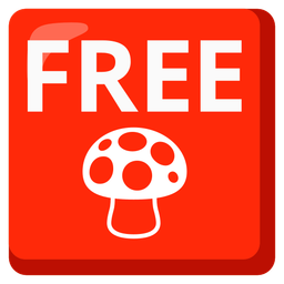 mushroom and FREE button