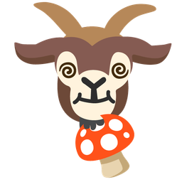 mushroom and goat