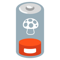 mushroom and low battery