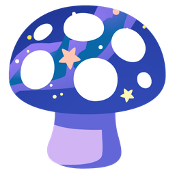 mushroom and milky way