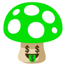 Mushroom and Money-mouth face