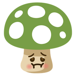mushroom and nauseated face