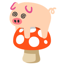 mushroom and pig face