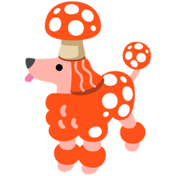 mushroom and poodle