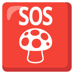 mushroom and SOS button