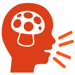 mushroom and speaking head