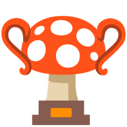 mushroom and trophy
