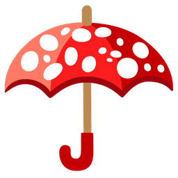 mushroom and umbrella