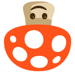 Mushroom and Upside-down face