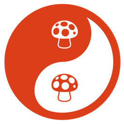 mushroom and yin yang