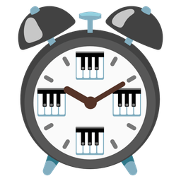 Musical keyboard and Alarm clock