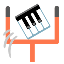 Musical keyboard and American football