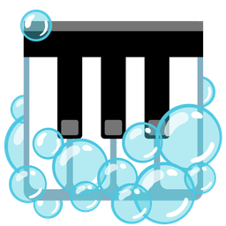 Musical keyboard and Bubbles