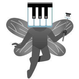 Musical keyboard and Butterfly