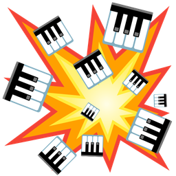 Musical keyboard and Collision