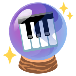 Musical keyboard and Crystal ball