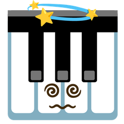 Musical keyboard and Dizzy
