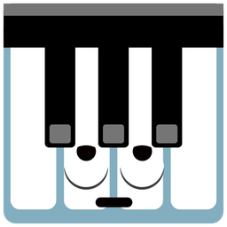 Musical keyboard and Face with rolling eyes