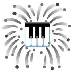 Musical keyboard and Fireworks
