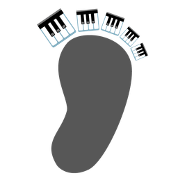 Musical keyboard and Footprints