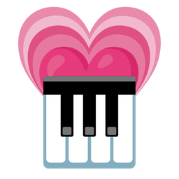 Musical keyboard and Growing heart