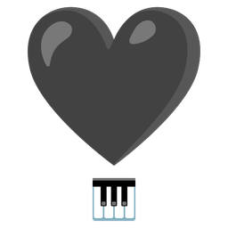 Musical keyboard and Heart exclamation