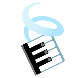 Musical keyboard and Leaf fluttering in wind