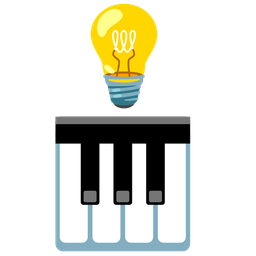 Musical keyboard and Light bulb