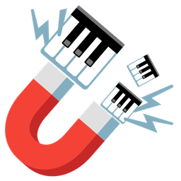 Musical keyboard and Magnet