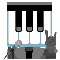 Musical keyboard and Microphone