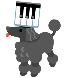 Musical keyboard and Poodle