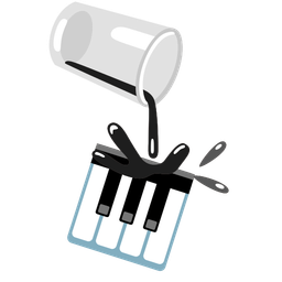 Musical keyboard and Pouring liquid