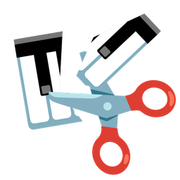 Musical keyboard and Scissors