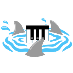 Musical keyboard and Shark