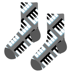 Musical keyboard and Socks