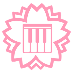 Musical keyboard and White flower