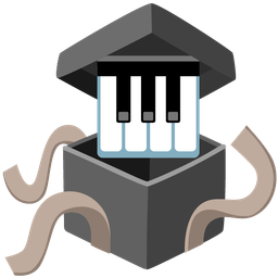 Musical keyboard and Wrapped gift