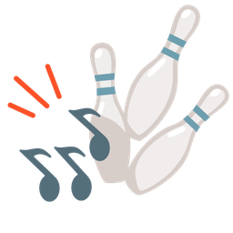 musical notes and bowling