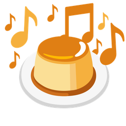 musical notes and custard