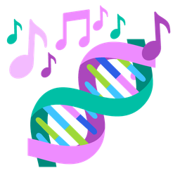 musical notes and dna