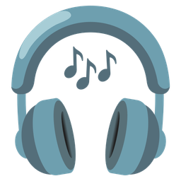 musical notes and headphone