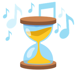 musical notes and hourglass not done