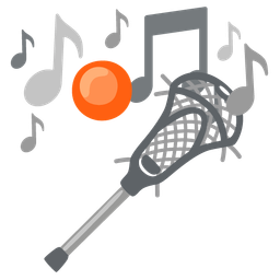 musical notes and lacrosse