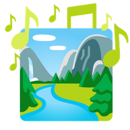 musical notes and national park
