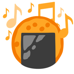 musical notes and rice cracker