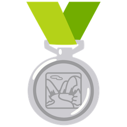 National park and 2nd place medal