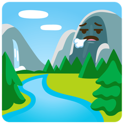 National park and Face exhaling